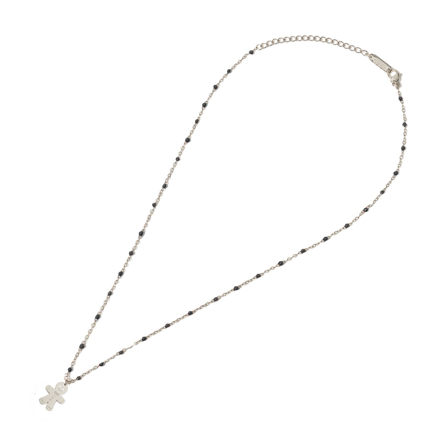 Not Anyone's Gingerbread Man Necklace • steel