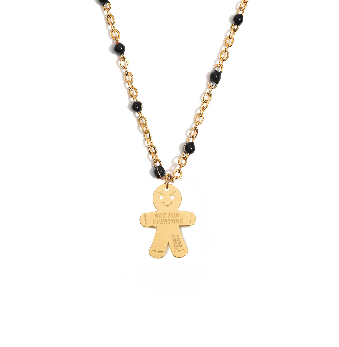 Not Anyone's Gingerbread Man Necklace • Gold