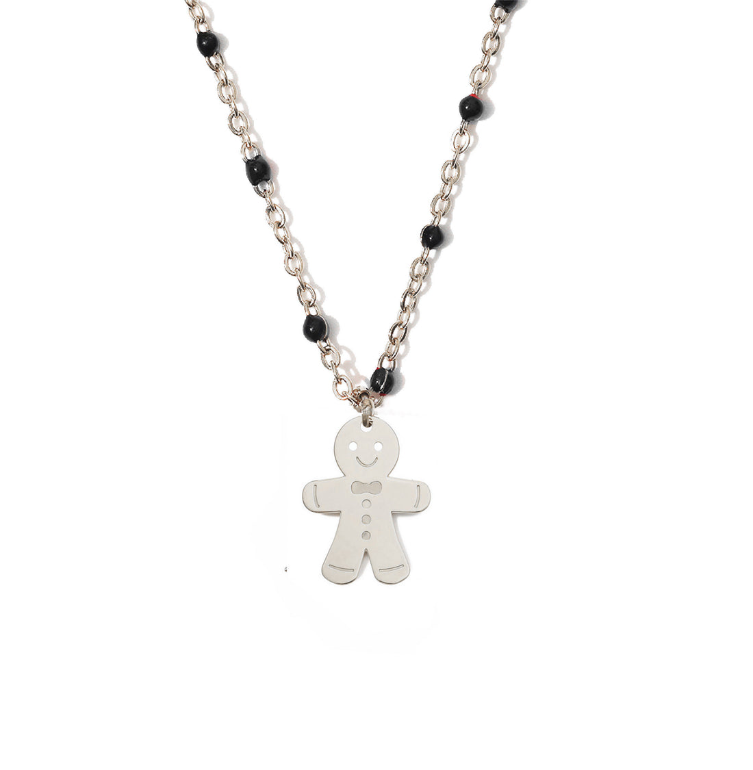 Not Anyone's Gingerbread Man Necklace • steel