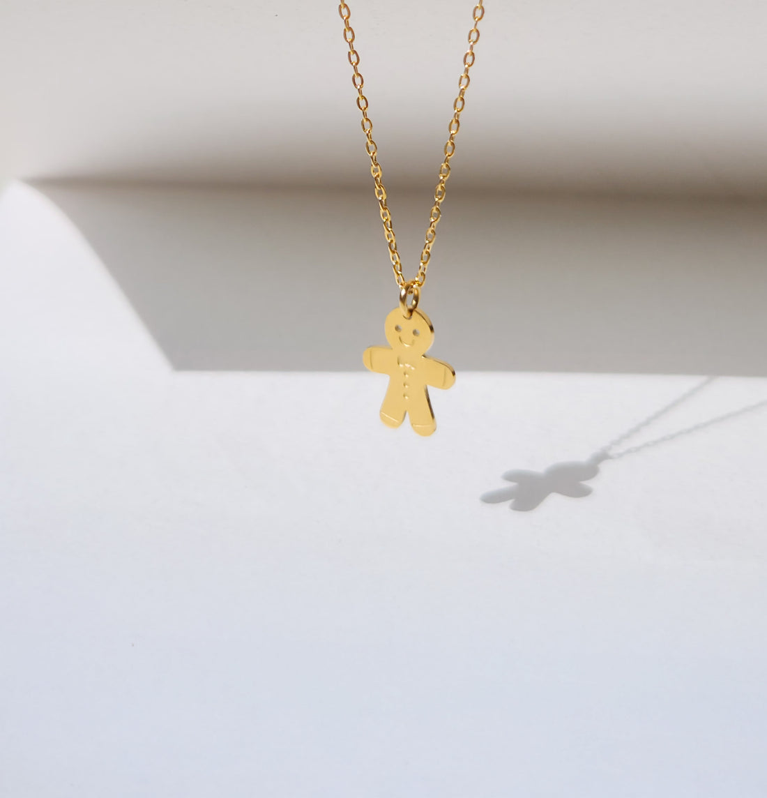 Not Anyone's Gingerbread Man Necklace • Gold
