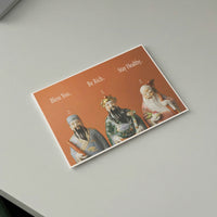 Gods Bless You Postcard + Sticker Set • 3 colour options