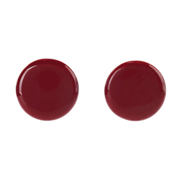 Circle Studs • Maroon