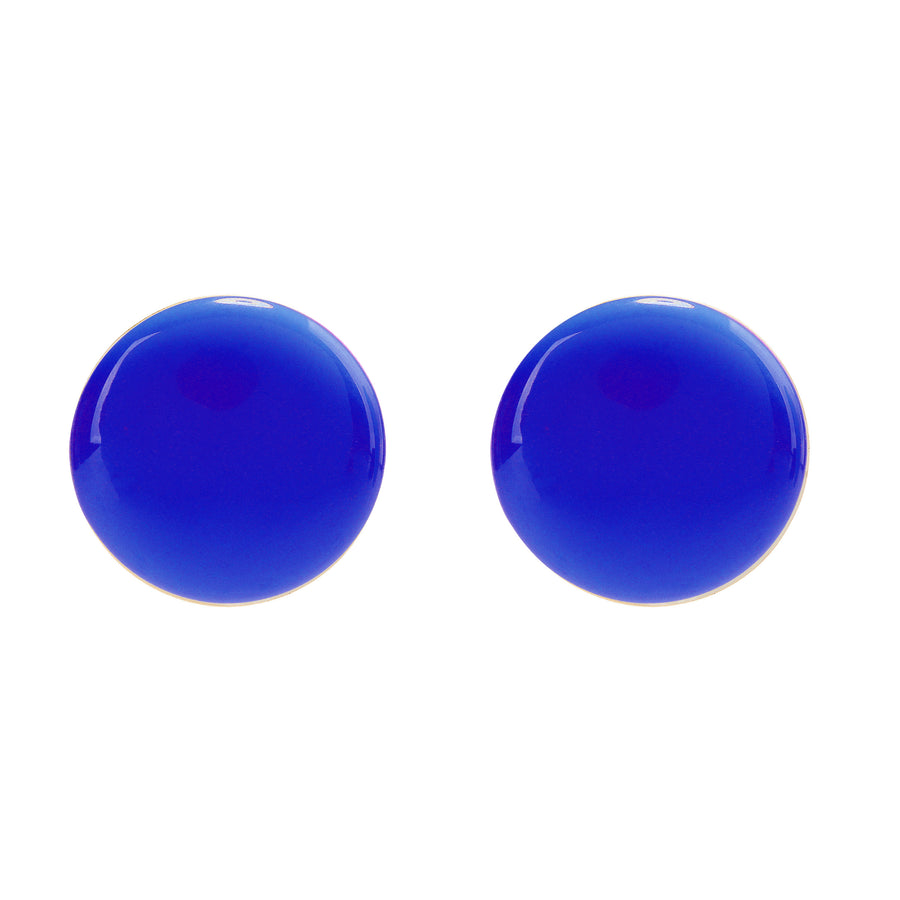 Circle Studs • Royal Blue