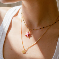 Five Elements / Fire Necklace • Red & Pink