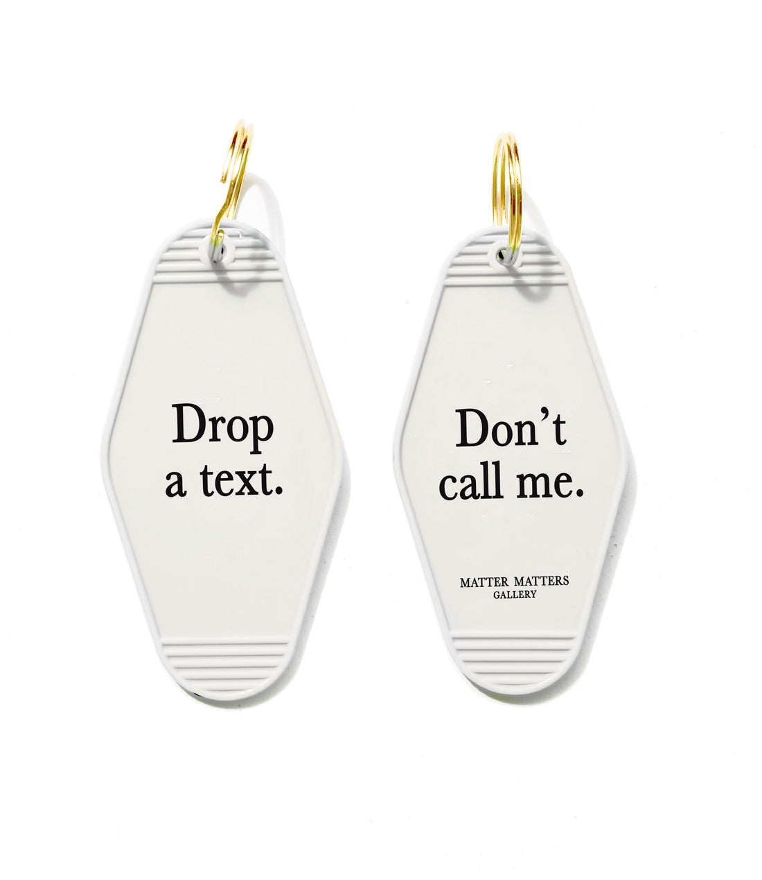 MMG Keyring • Cream • Don't call me.