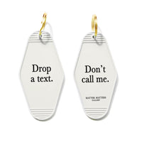 MMG Keyring • Cream • Don't call me.