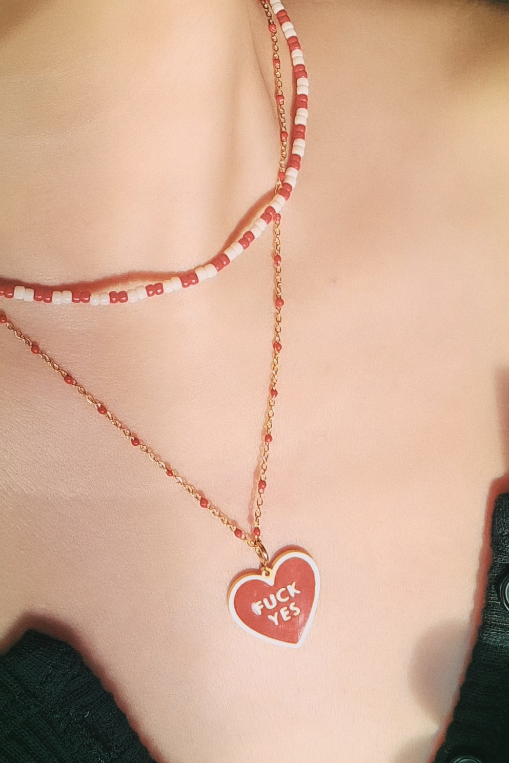 Fuck Yes Necklace • Red