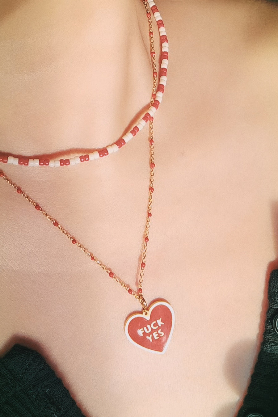 Fuck Yes Necklace • Red