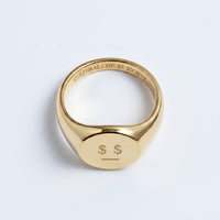 Money Talks • Gold Signet Ring