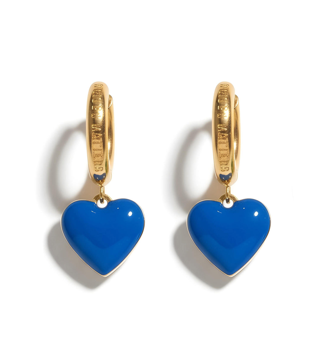 Humble Heart Earrings • Cobalt & Bright Green