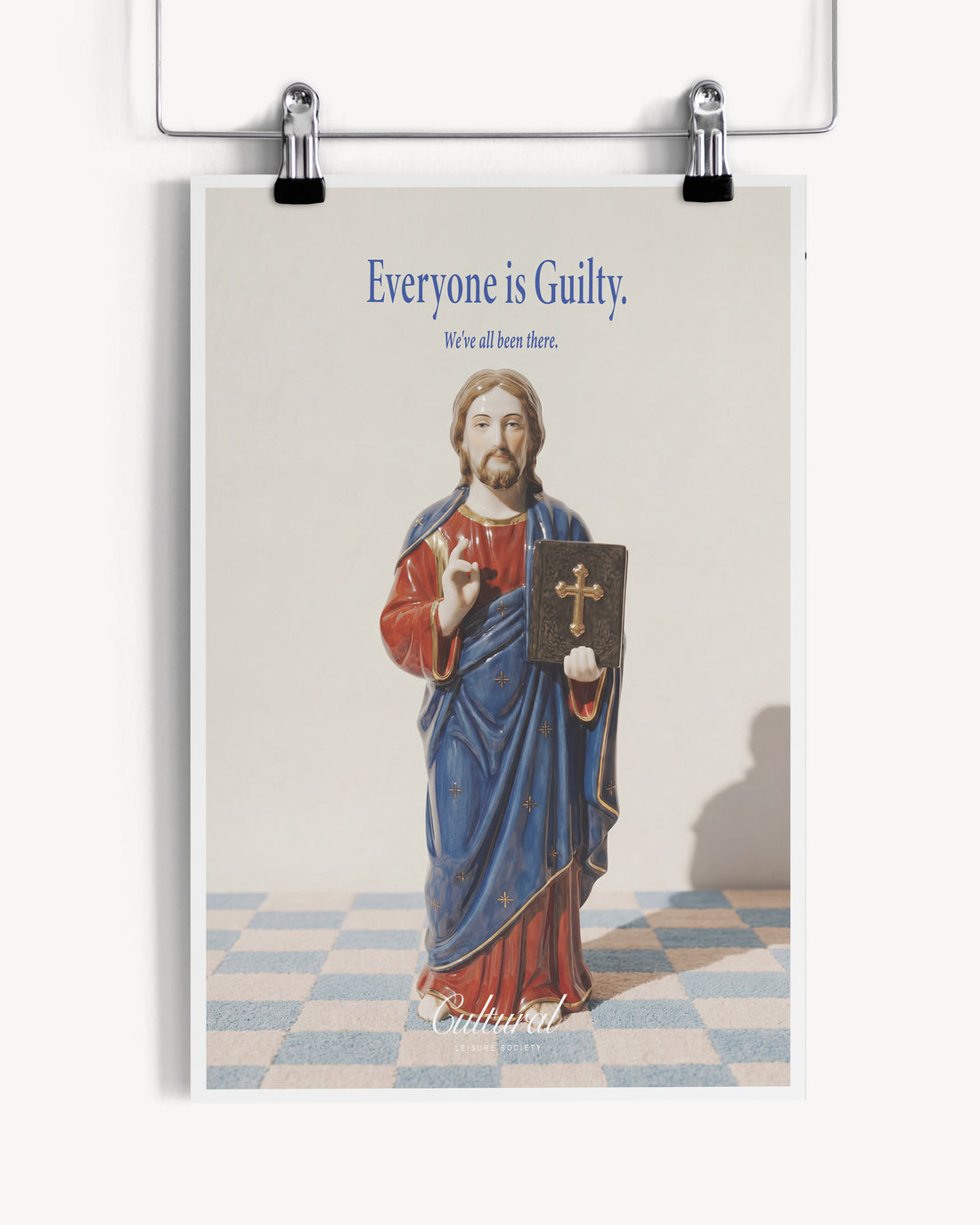 Some Good Fortune Postcard • Jesus Statue