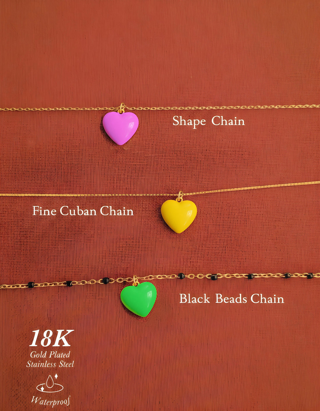 Humble Heart Necklace • Green & Cobalt