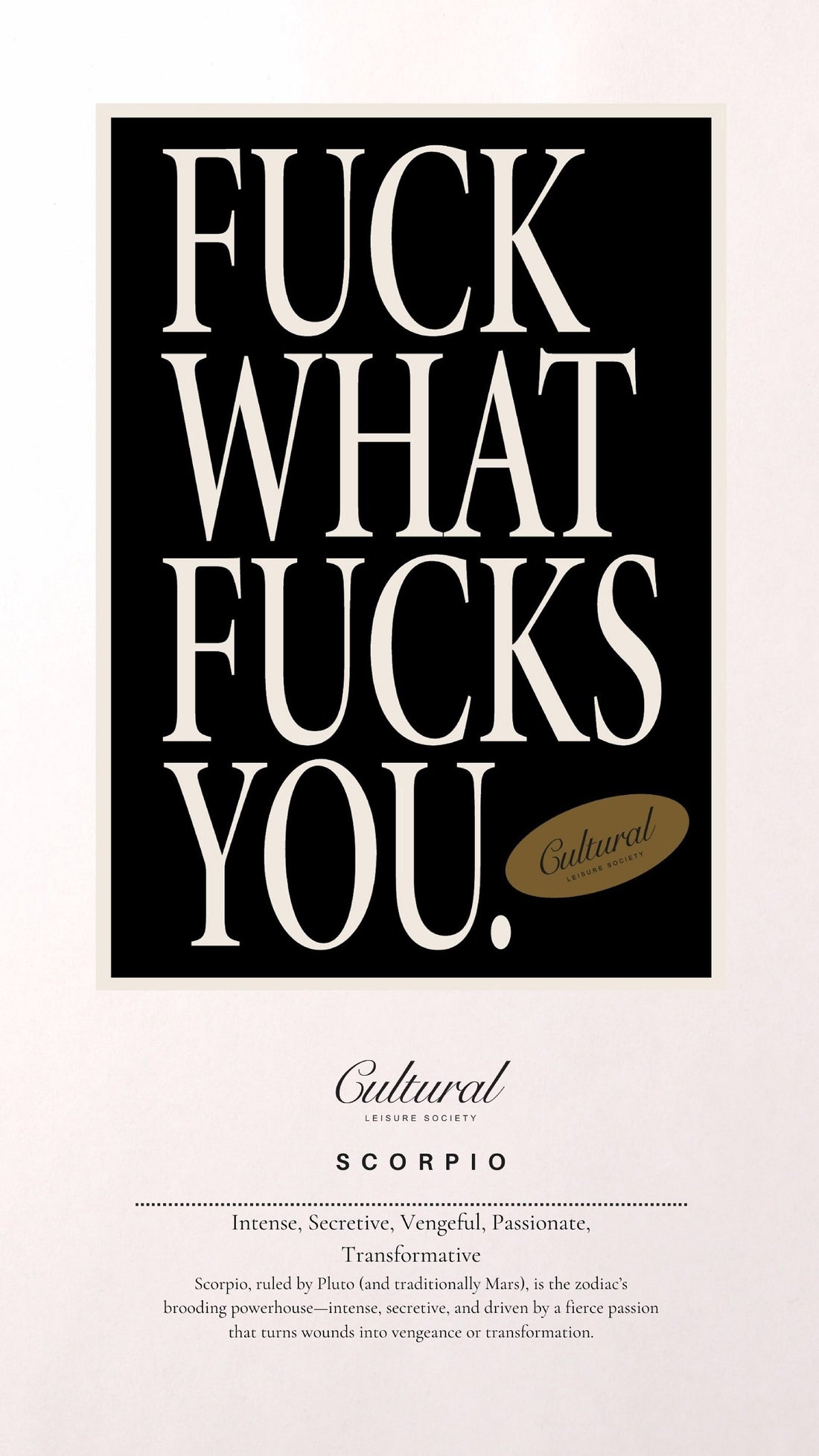 CLS Postcard • Fuck What Fucks You (Pink)