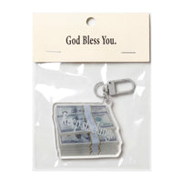 Some Good Fortune Keychain • Keep Stacking Cash