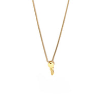 Unlock Key Necklace • Gold