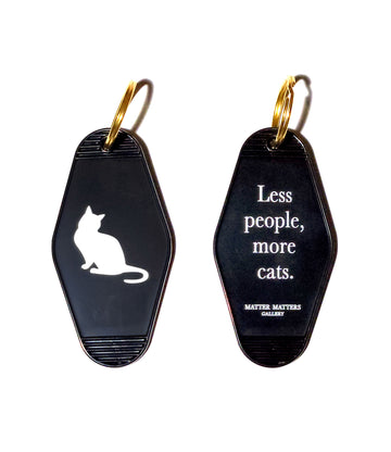 MMG Keyring • Cat • Less people, more cats.