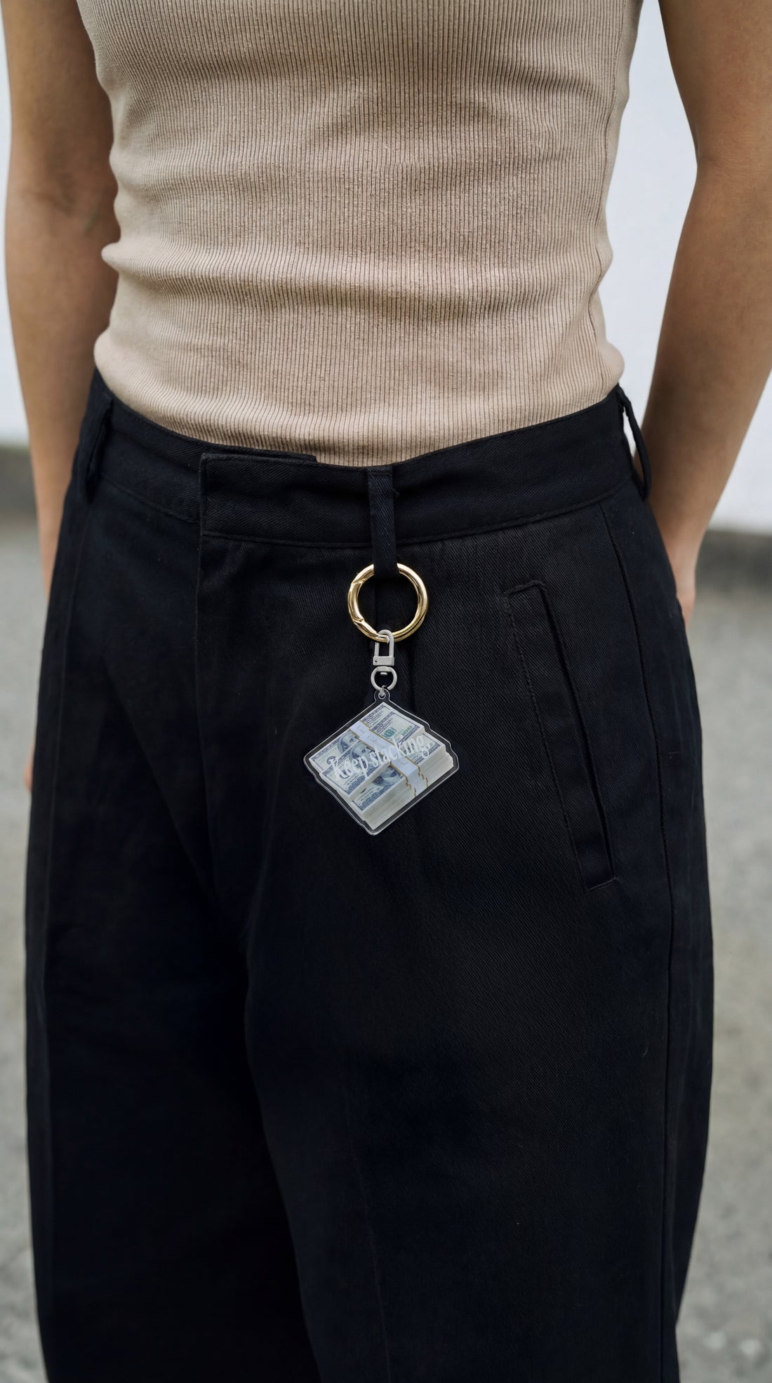 Some Good Fortune Keychain • Keep Stacking Cash