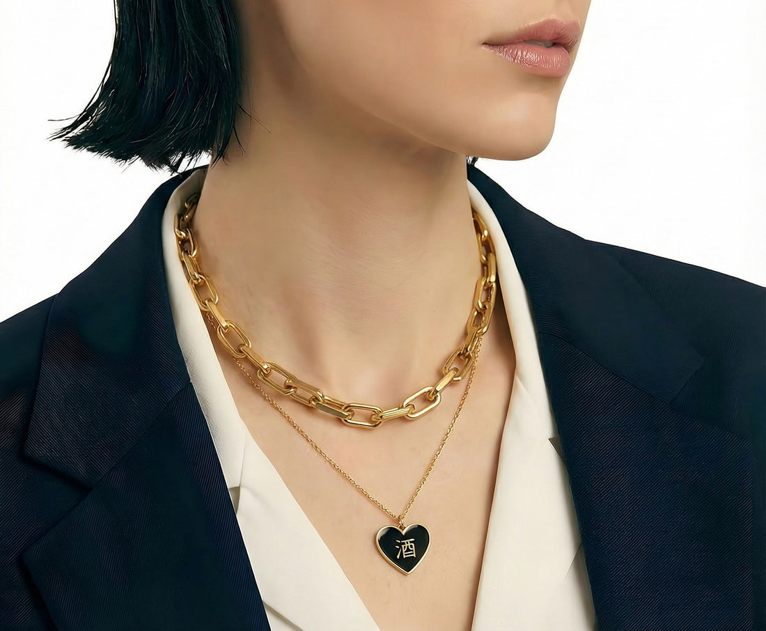 Chunky Bold Chain Necklace • Gold