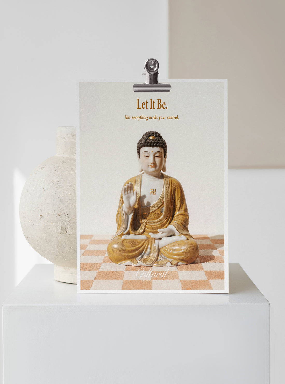 Some Good Fortune Postcard • Buddha Statue