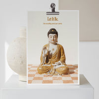 Some Good Fortune Postcard • Buddha Statue