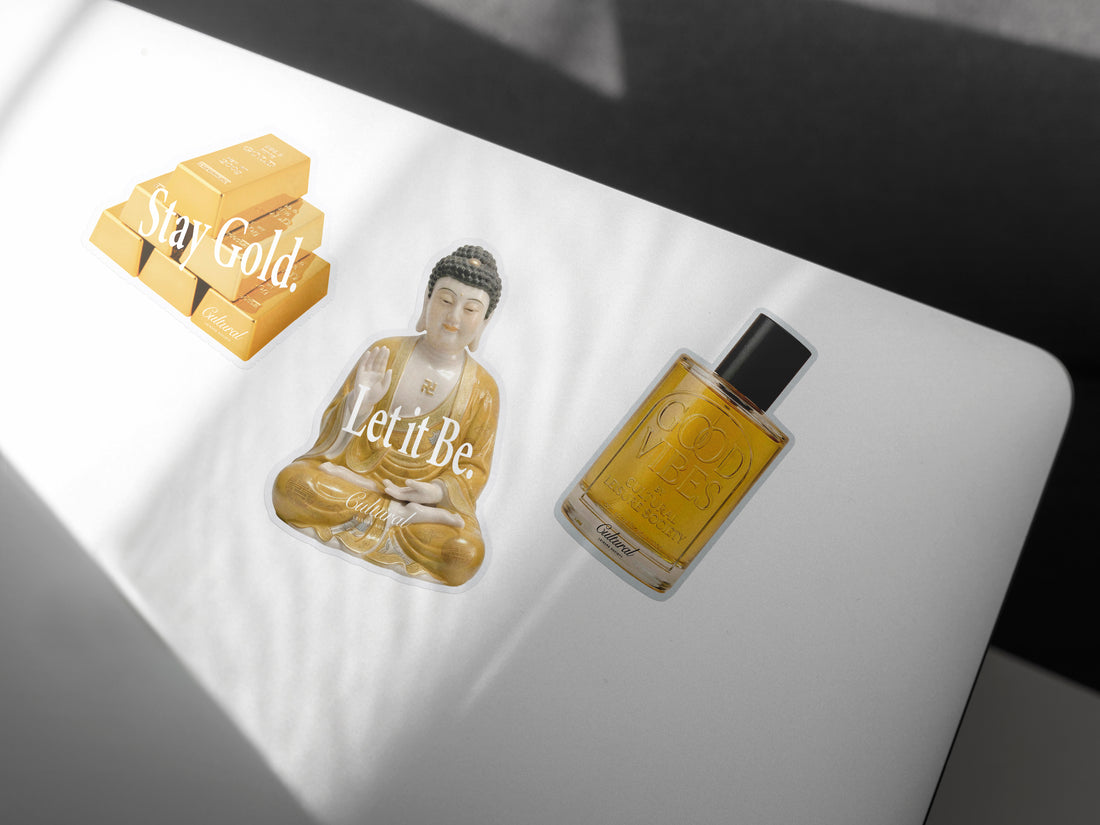 Some Good Fortune Sticker • Let it be Buddha statue