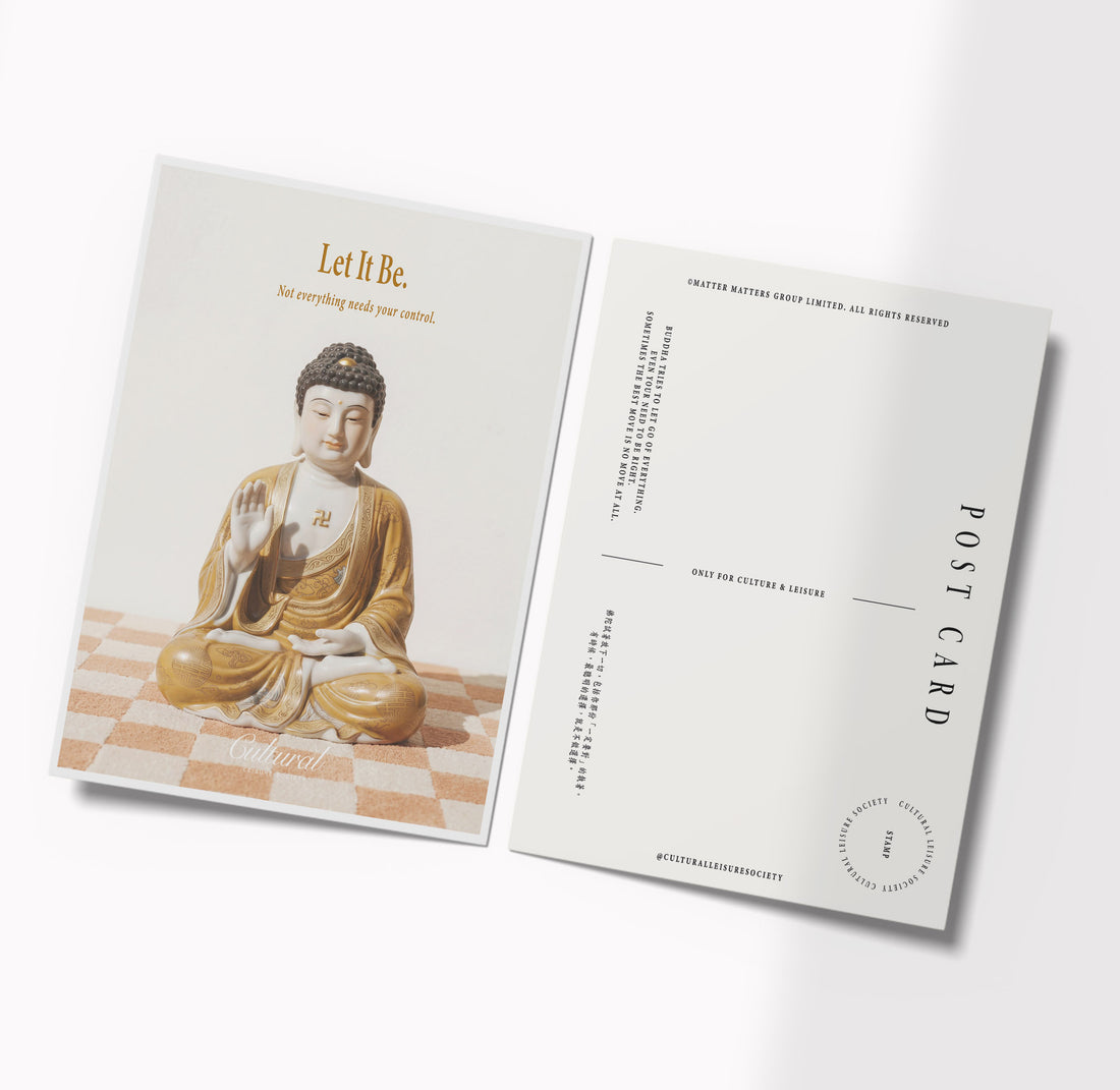 Some Good Fortune Postcard • Buddha Statue