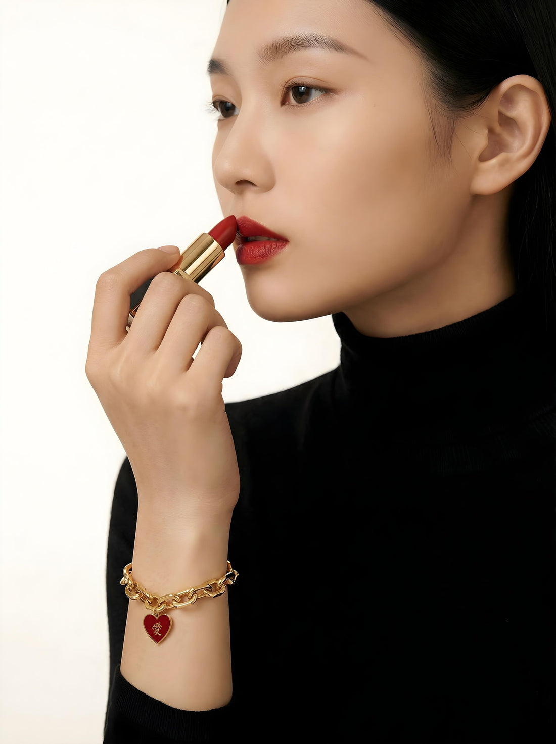 愛 / 做 Bold Chain Bracelet • Red