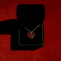 Love / Lust Necklace • Wine/ Black