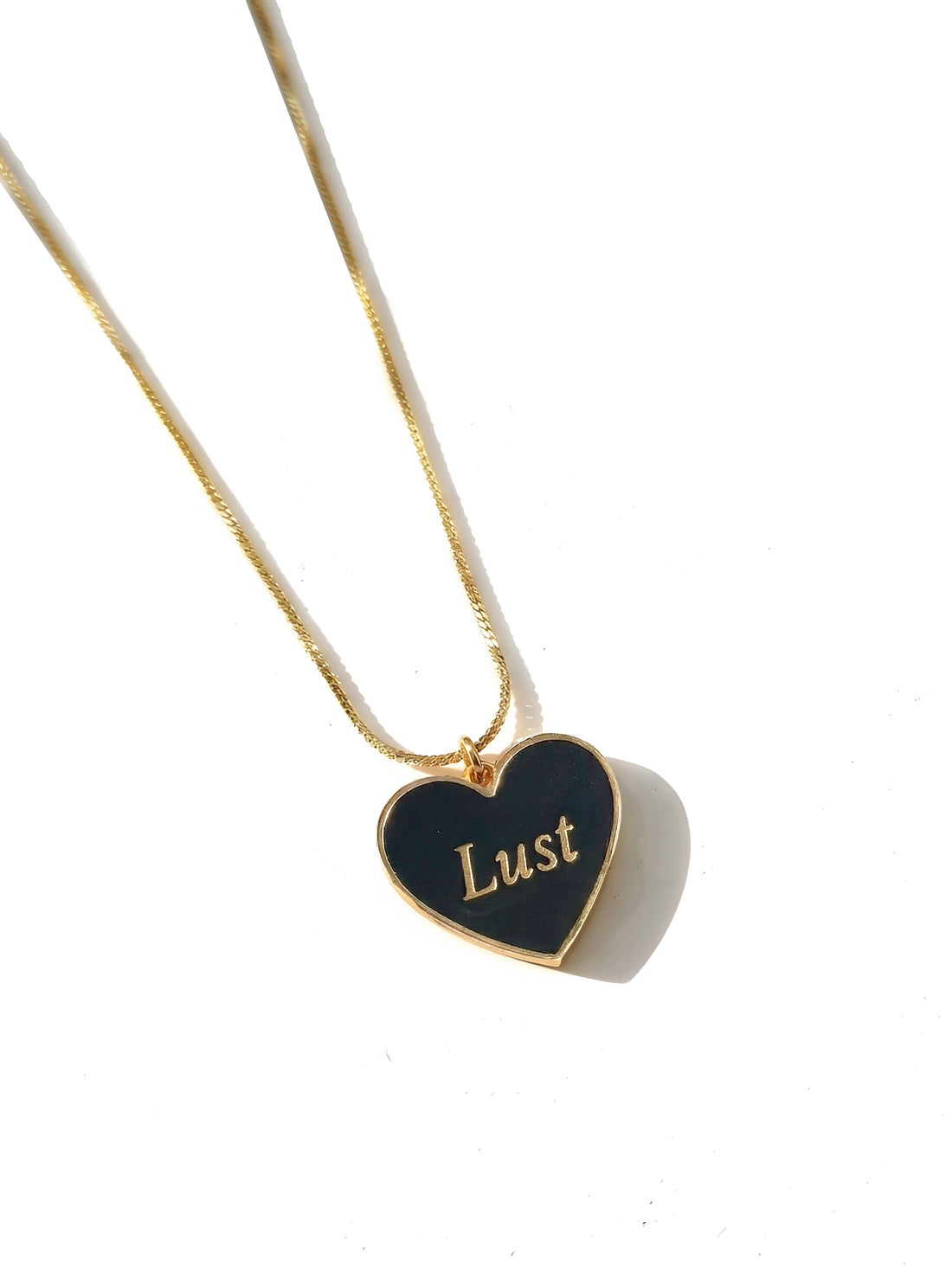 Love / Lust Necklace • Wine/ Black