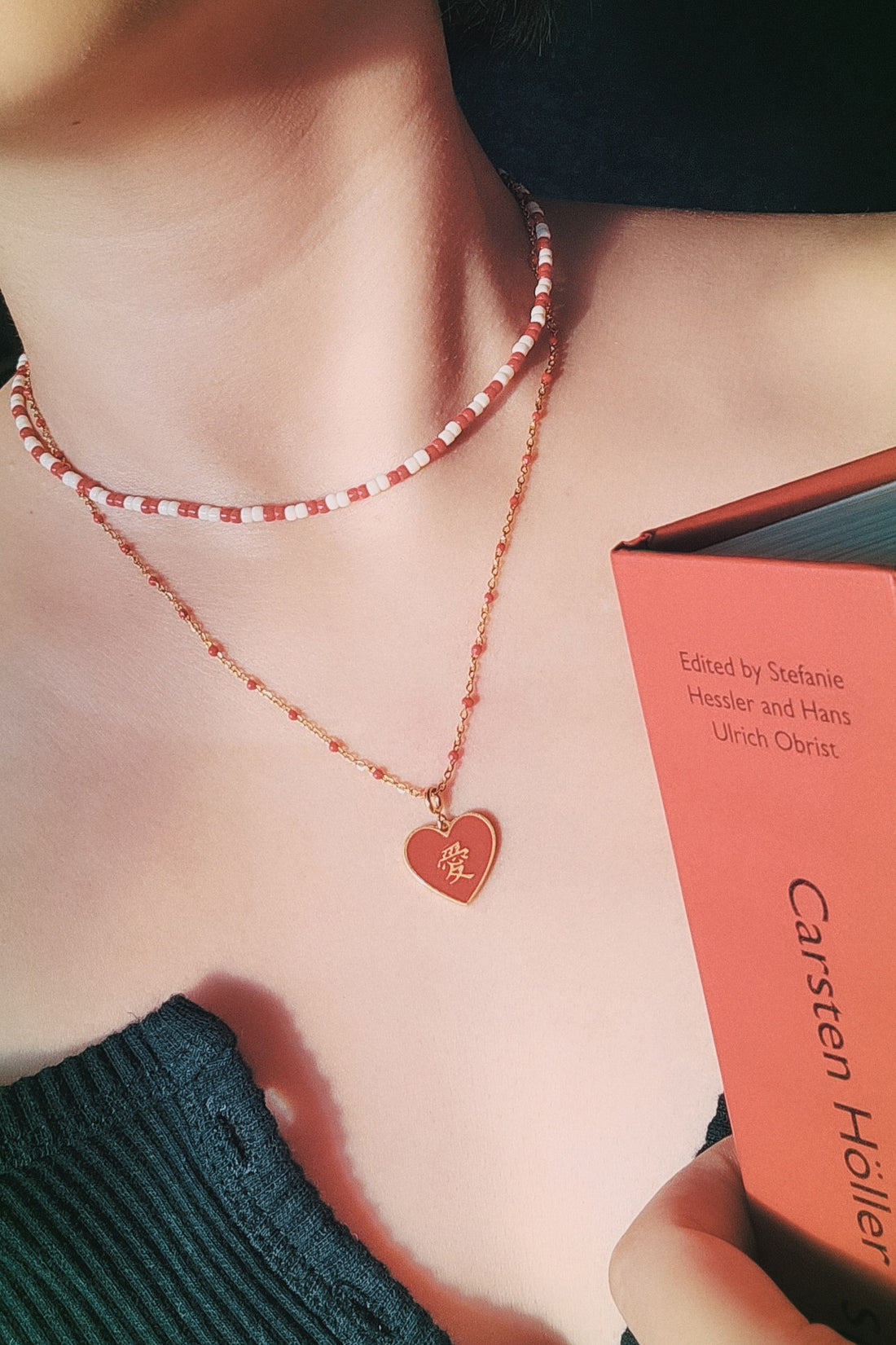 Speak Your Heart/ 愛/做 Do/Love Necklace • Red/Black