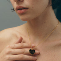 Love / Lust Necklace • Wine/ Black