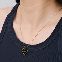 Lust/Love Reversible Pendant • Black/Wine