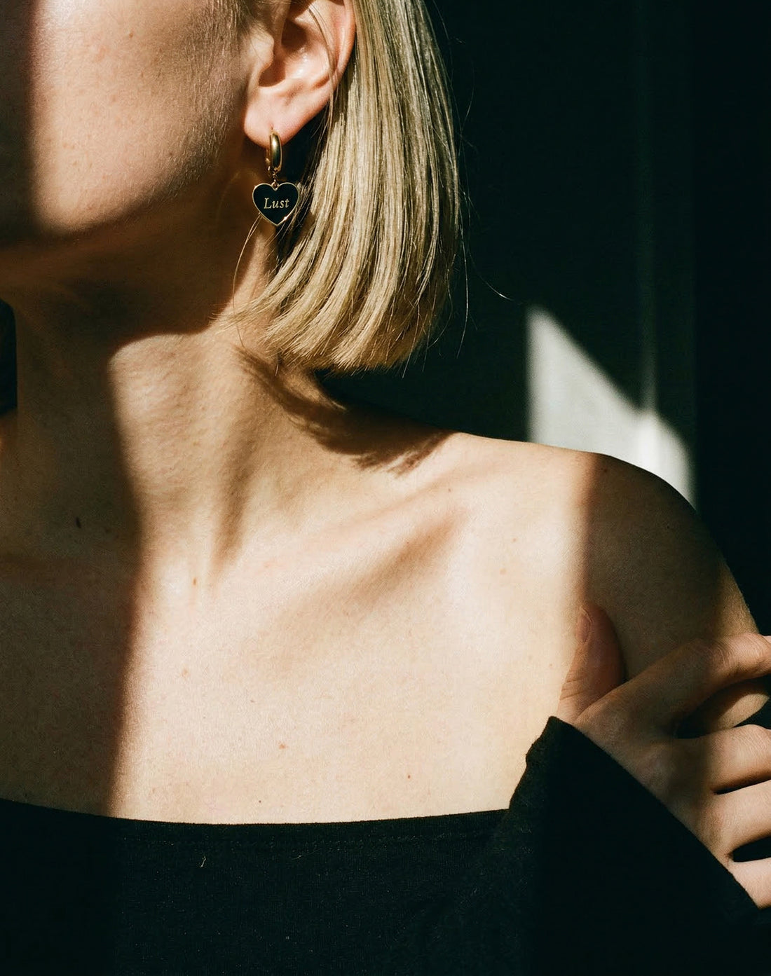 Love/Lust Earrings • Wine/ Black