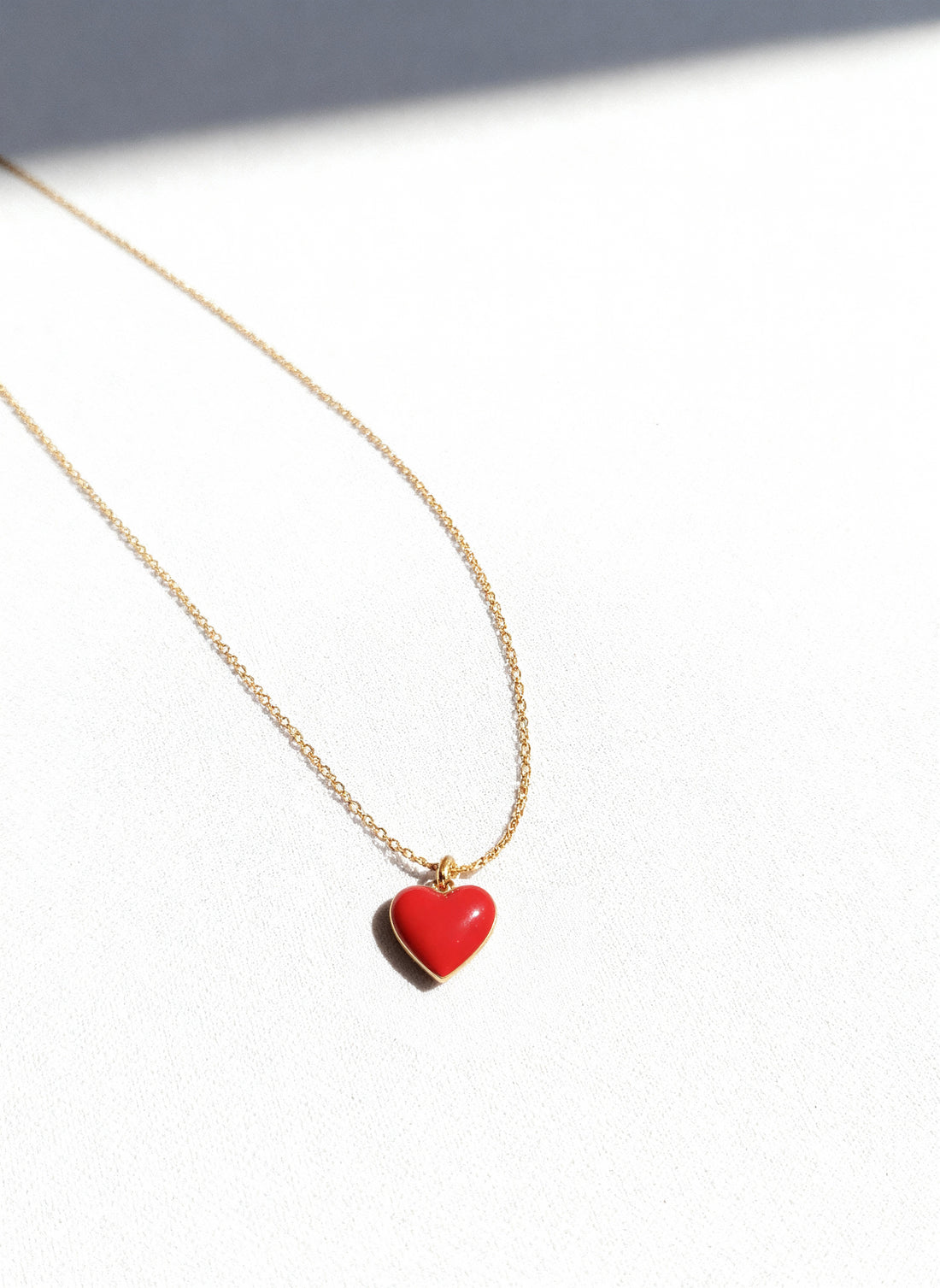 Humble Heart Necklace • Red & Pink