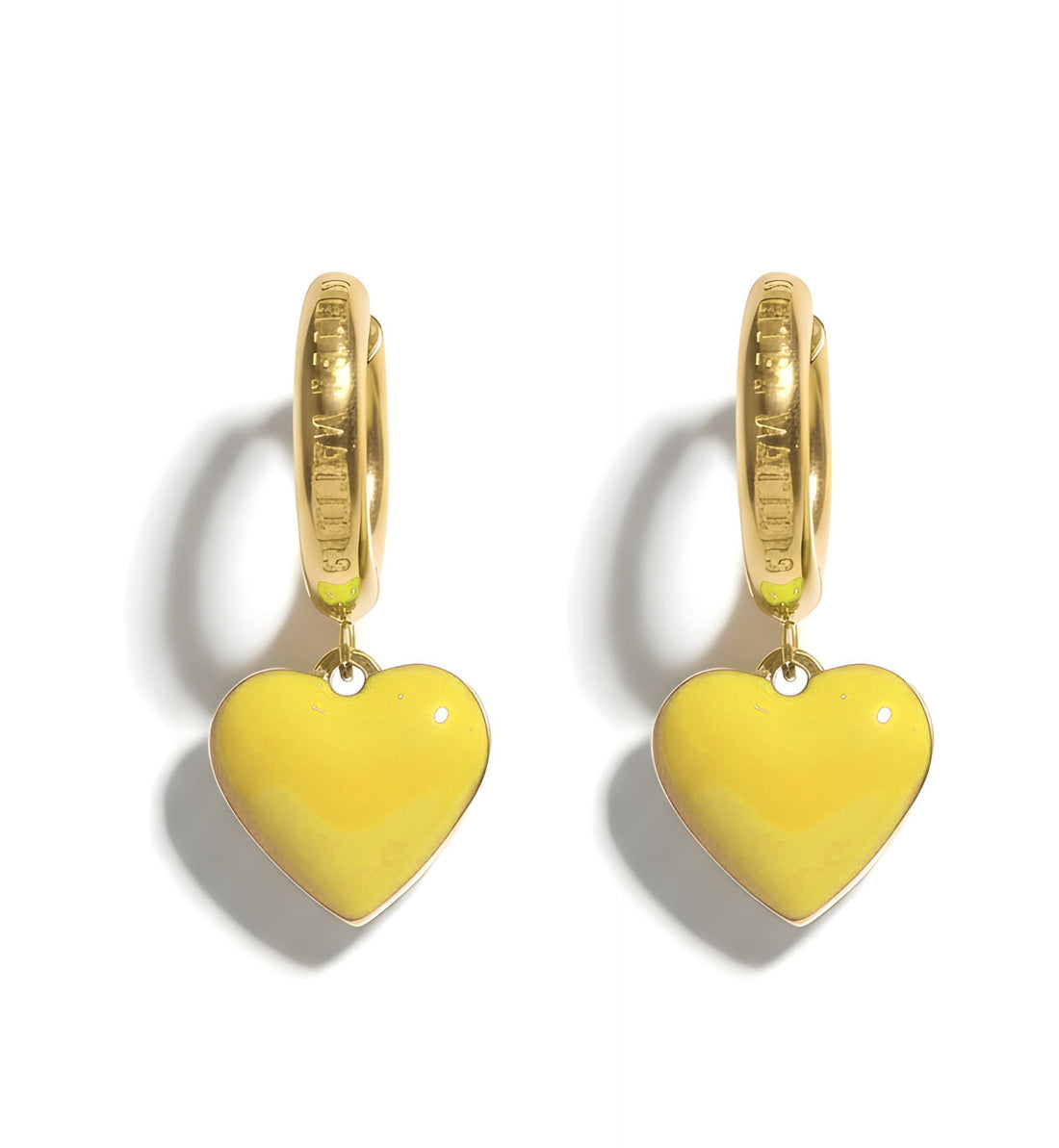 Humble Heart Earrings • Yellow & Orange