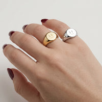 Money Talks • Gold Signet Ring