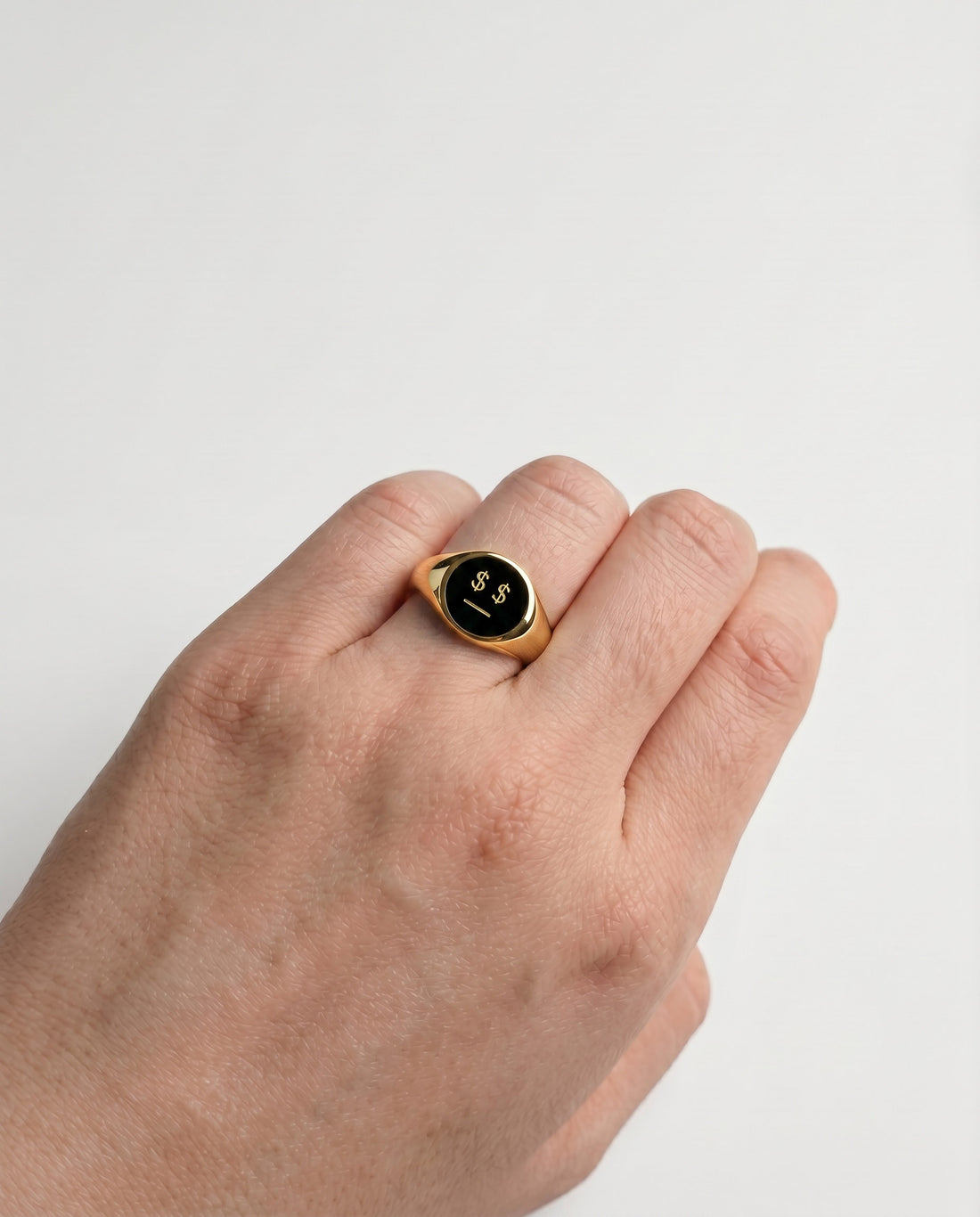 Money Talks • Gold Signet Ring