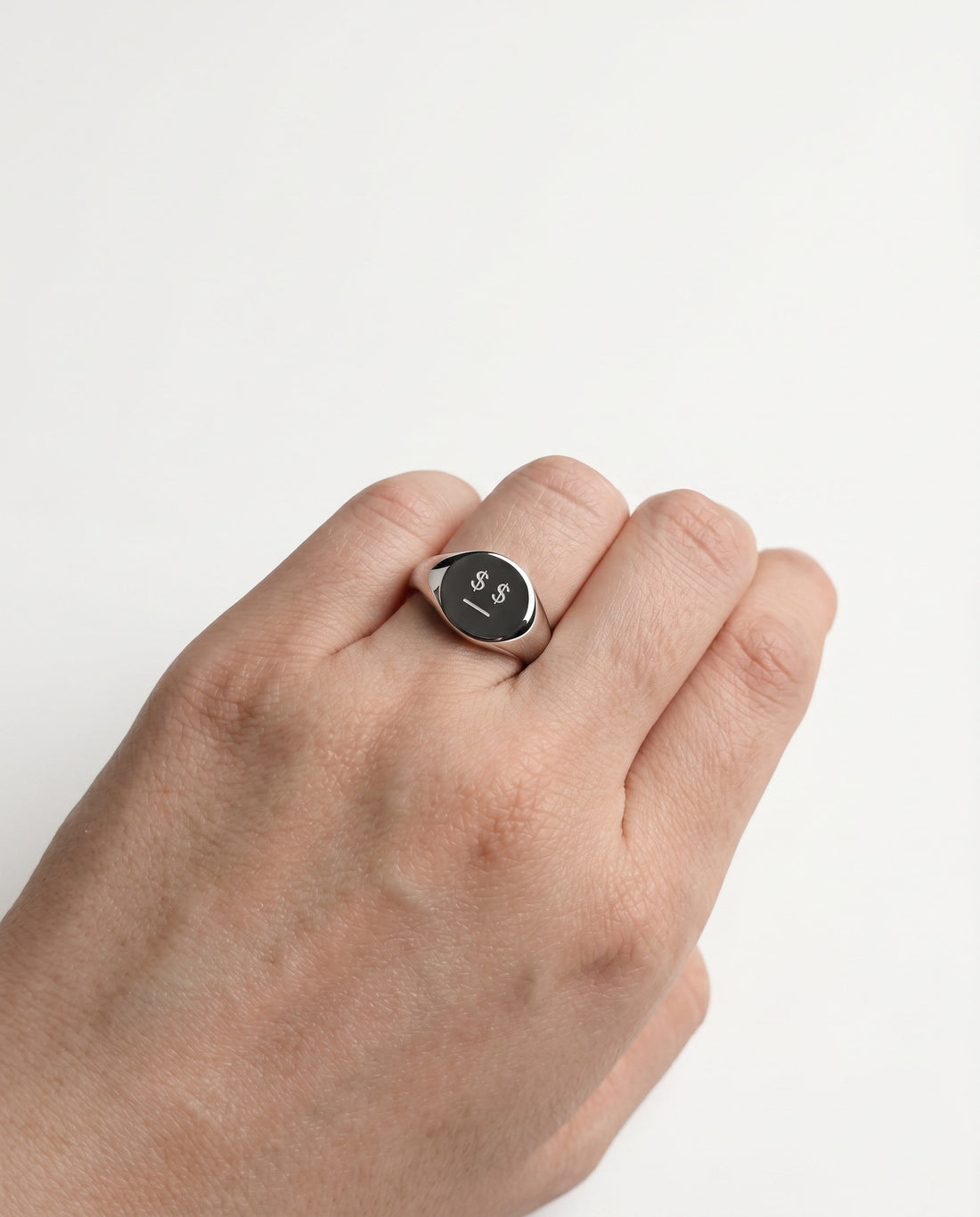 Money Talks • Steel Signet Ring