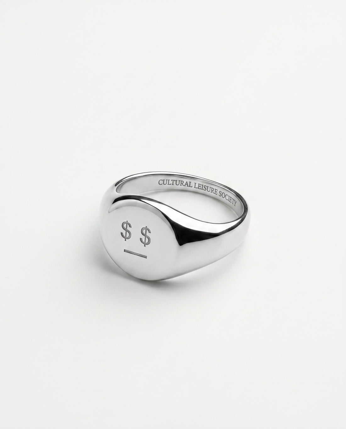Money Talks • Steel Signet Ring