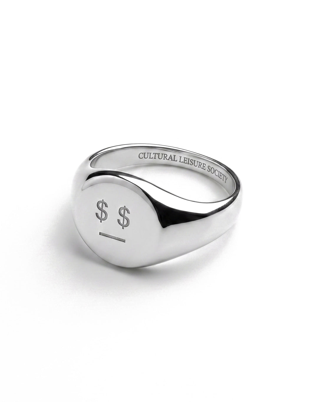 Money Talks • Steel Signet Ring