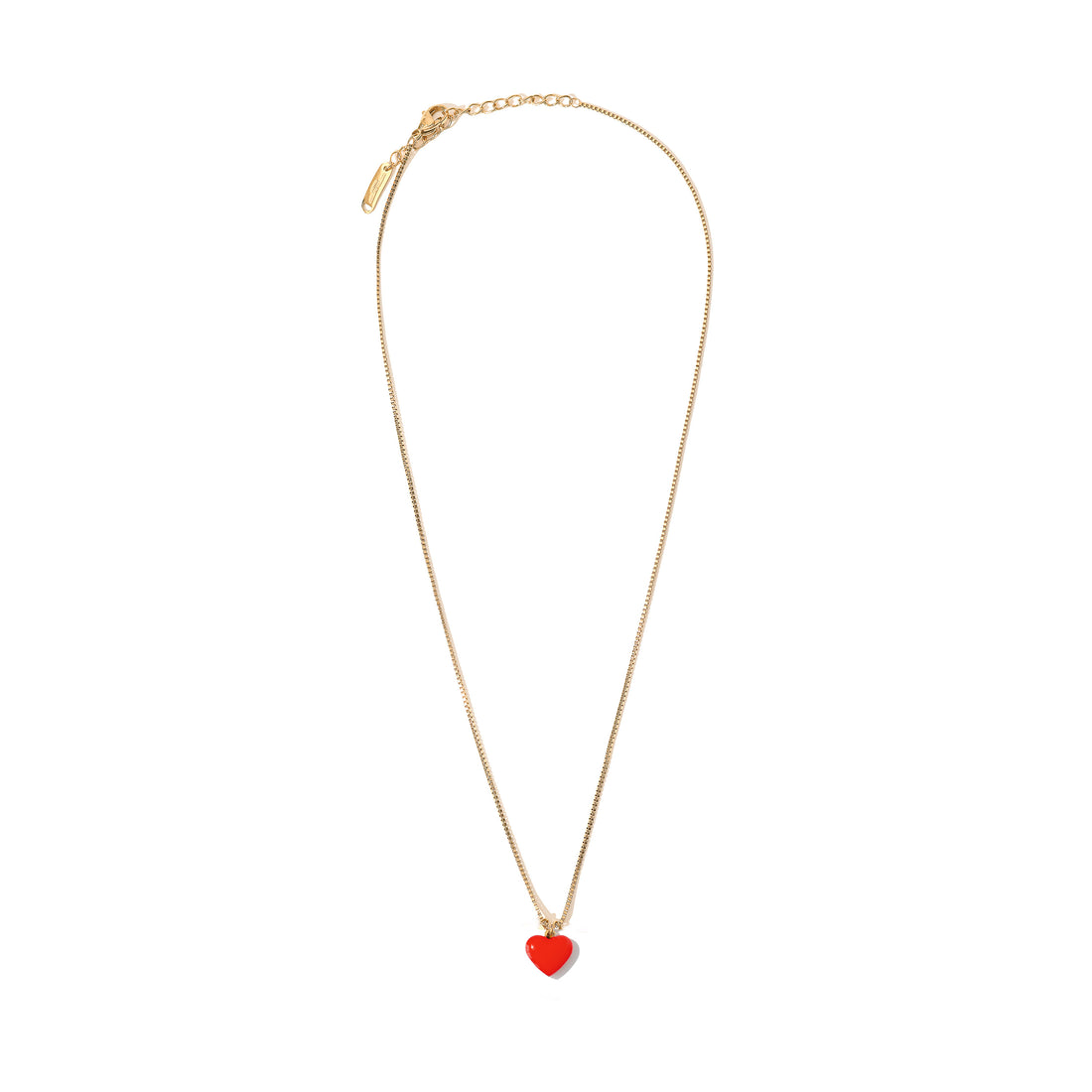 Humble Heart Necklace • Red & Pink