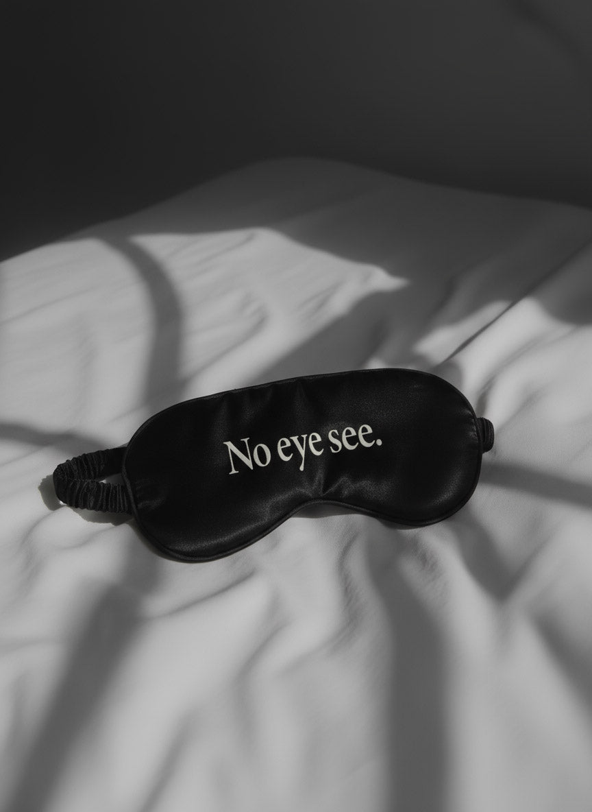 No Eye See • Sleep Eye Mask Black