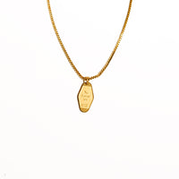 Yes, I Mean No Keytag Necklace • Gold