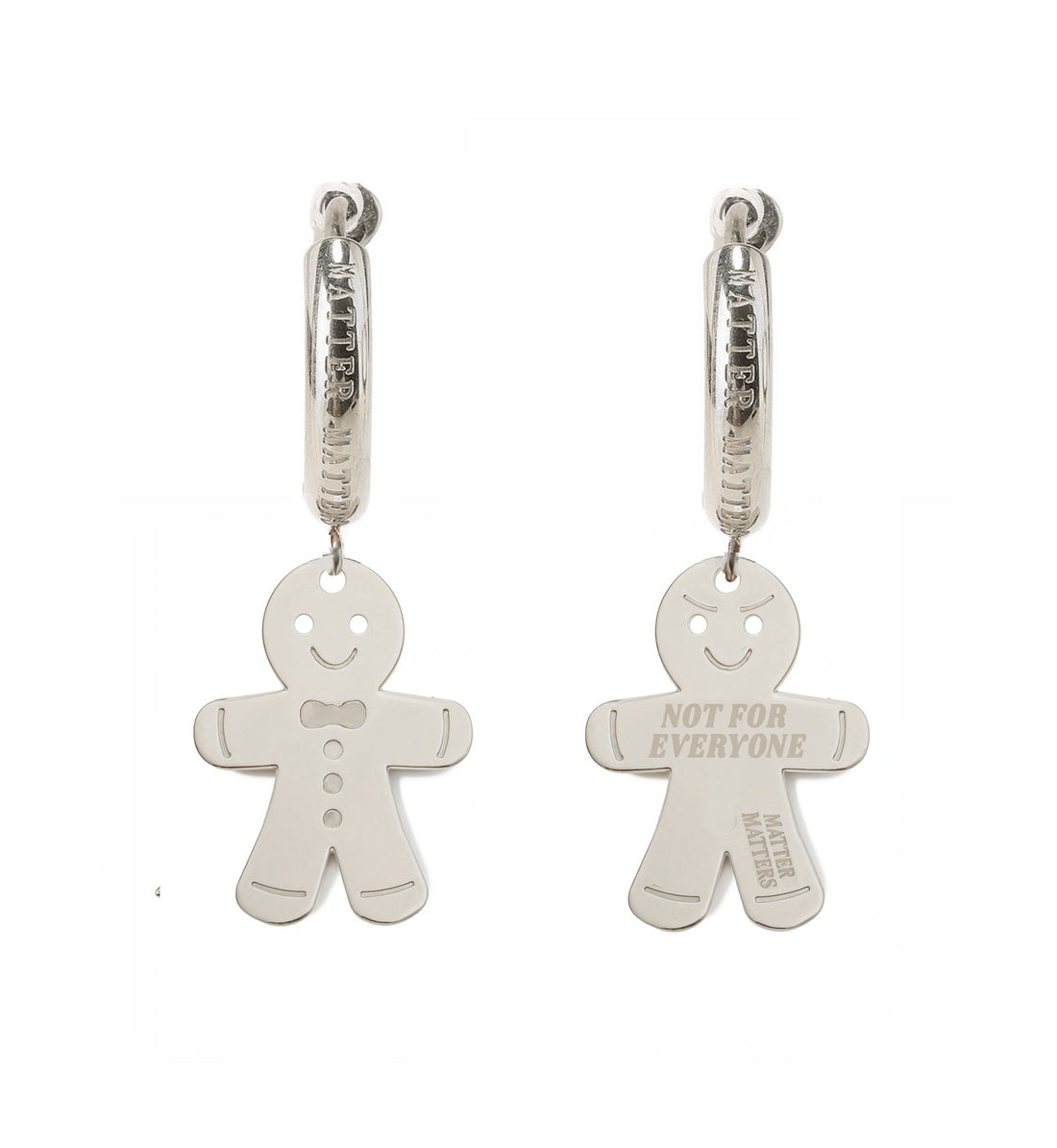 Not Anyone's Gingerbread Man Hoops • steel