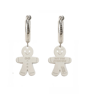 Not Anyone's Gingerbread Man Hoops • steel