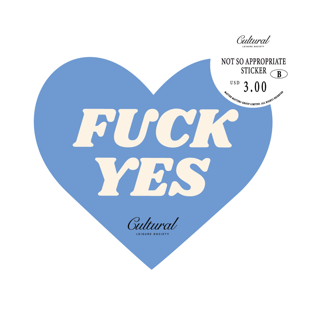 CLS Sticker • Fuck Yes Blue Heart