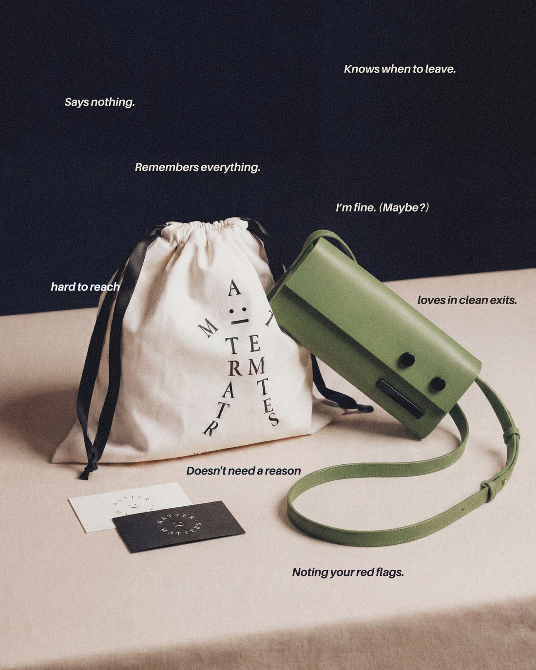 The Out of Office Bag • Olive.