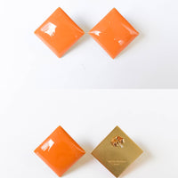 Diamond Studs • Orange