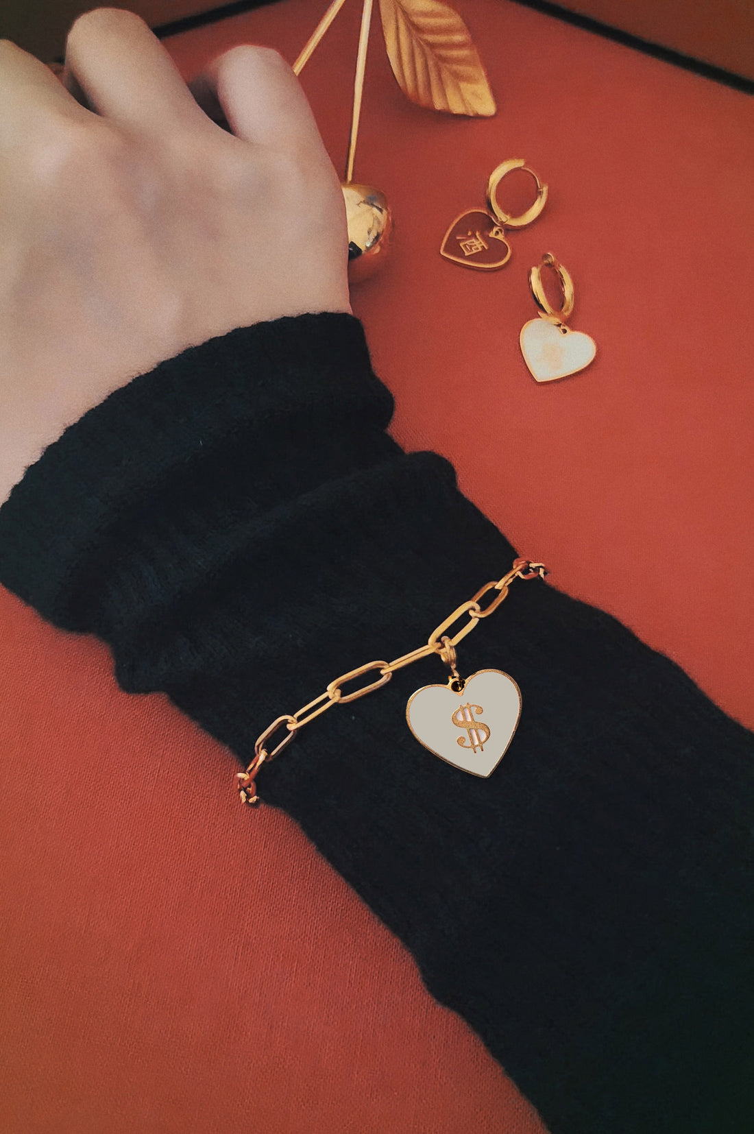 有/$ Have/Money / Bracket Bracelet • Navy/Beige