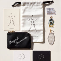 The Manifest Pouch with Keyring & Sticker Set • Black or Olive